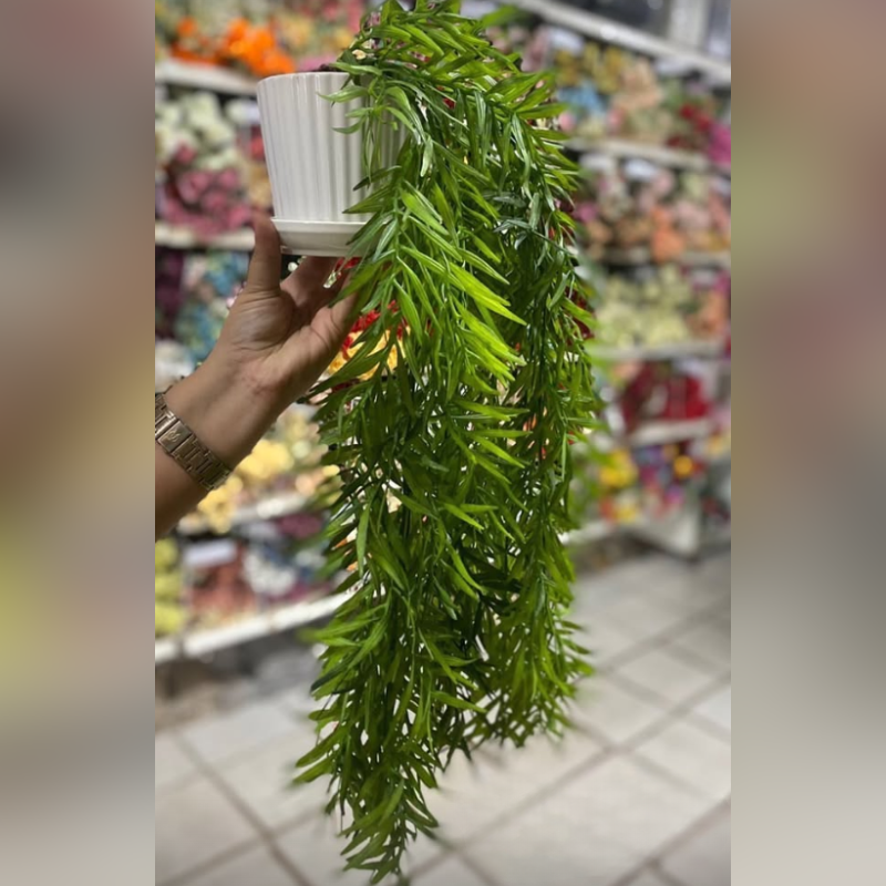 Pendente Verde com Vaso 45cm