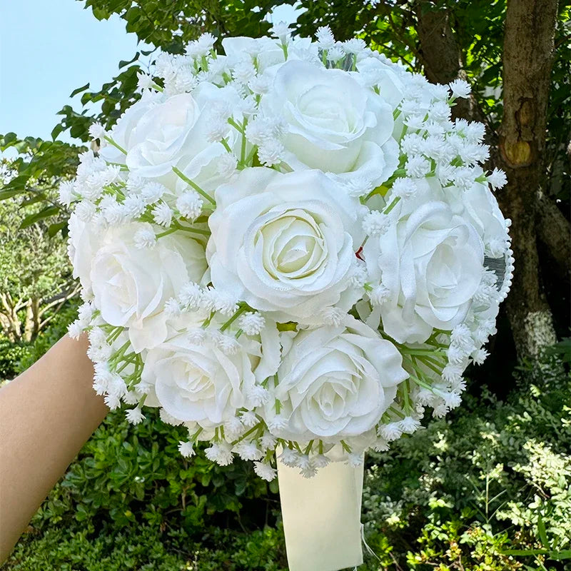 Buquê de Rosas com Estrelas - Acessório para Noiva e Casamento ao Ar Livre