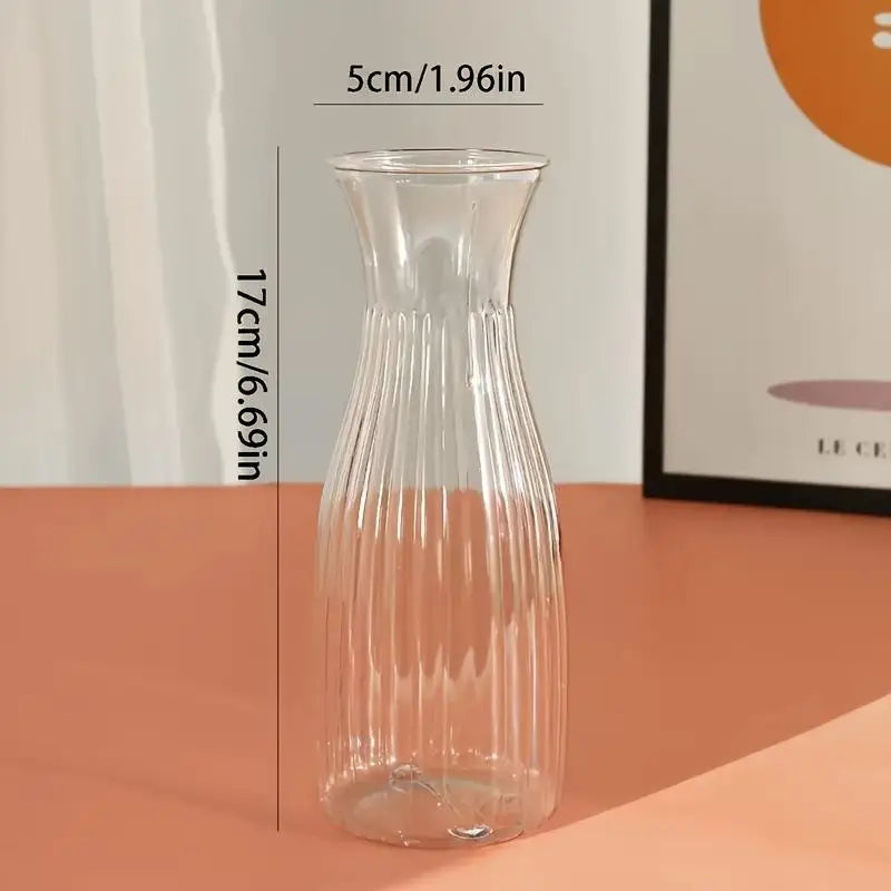 Vaso Transparente Minimalista – Decoração para Flores e Plantas Hidropônicas