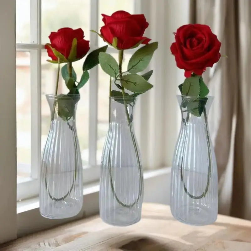 Vaso Transparente Minimalista – Decoração para Flores e Plantas Hidropônicas