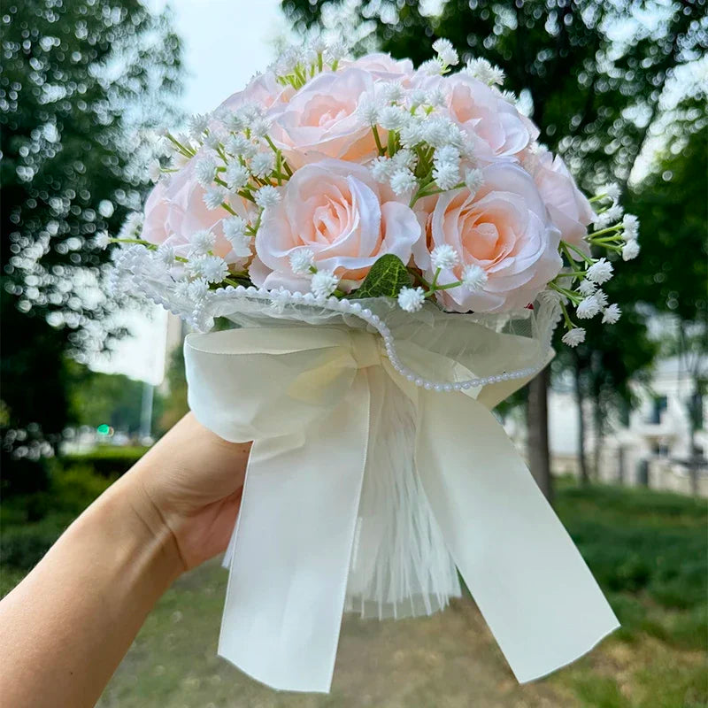 Buquê de Rosas com Estrelas - Acessório para Noiva e Casamento ao Ar Livre