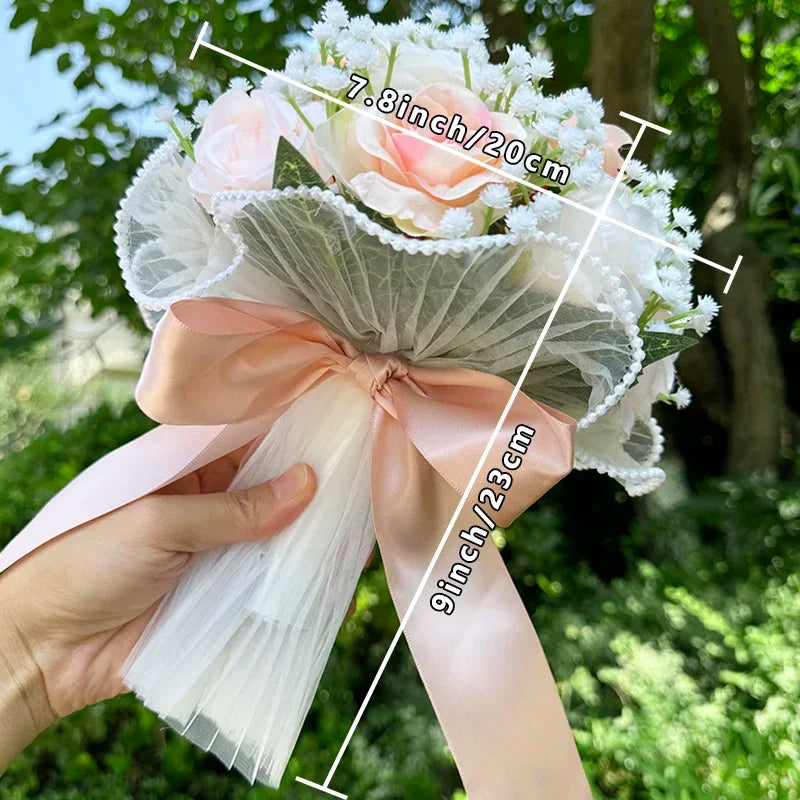 Buquê de Rosas com Estrelas - Acessório para Noiva e Casamento ao Ar Livre