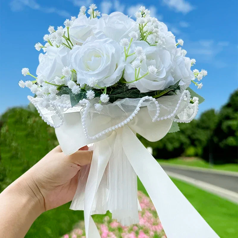 Buquê de Rosas com Estrelas - Acessório para Noiva e Casamento ao Ar Livre