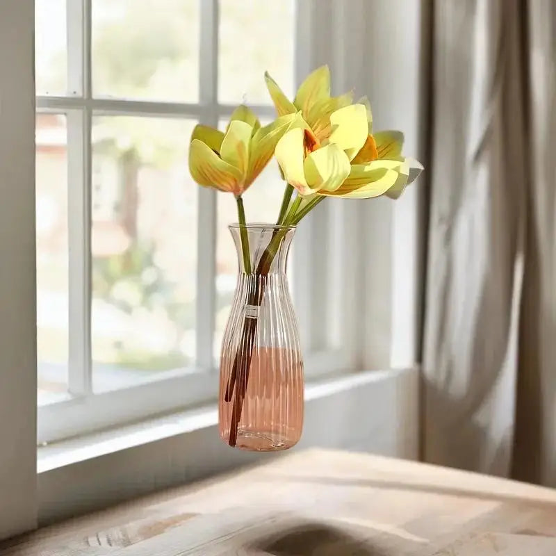 Vaso Transparente Minimalista – Decoração para Flores e Plantas Hidropônicas