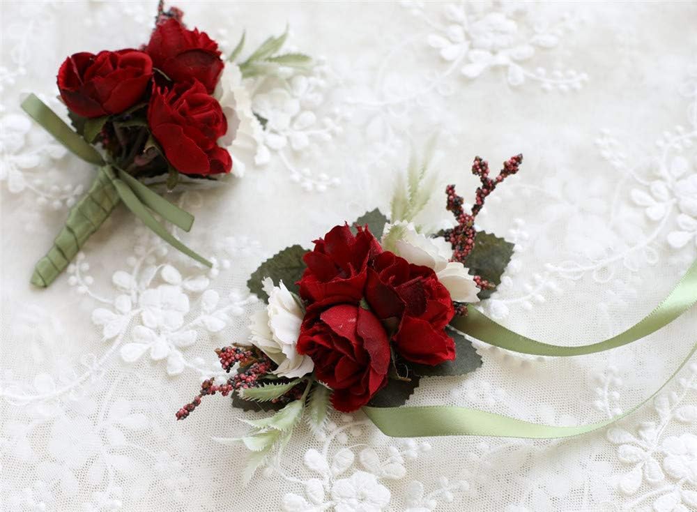 Ramilhete de Rosas com Boutonniere – Arranjo para Casamento e Festas