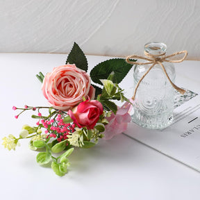 Arranjo de Rosas Brancas de Seda – Centro de Mesa para Casamento e Casa