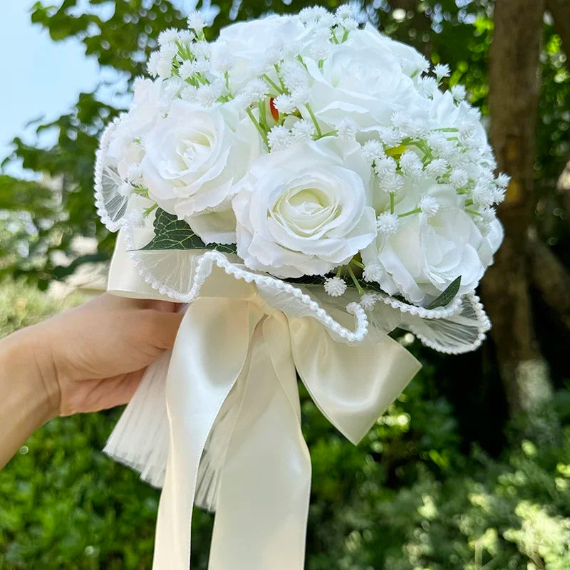 Buquê de Rosas com Estrelas - Acessório para Noiva e Casamento ao Ar Livre