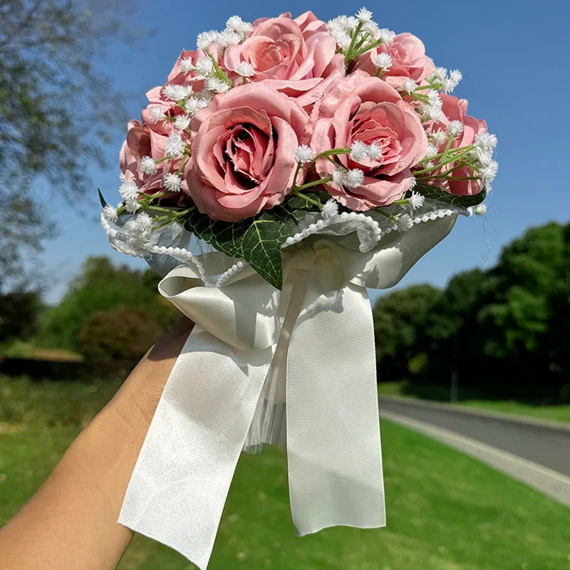 Buquê de Rosas com Estrelas - Acessório para Noiva e Casamento ao Ar Livre