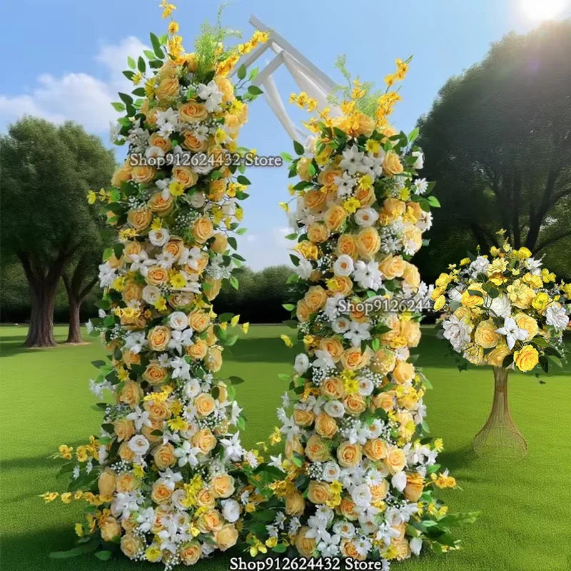 Arco de Rosas Amarelas – Decoração para Casamento e Eventos