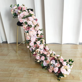 Caminho de Rosas e Peônias – Centro de Mesa e Decoração para Casamento e Festas