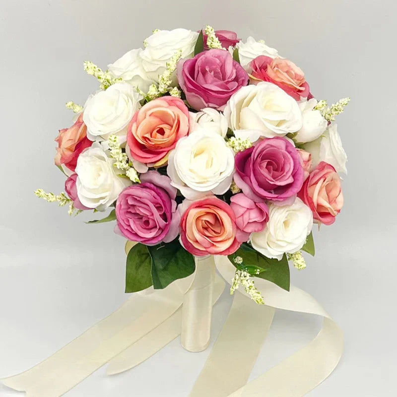 Buquê de Rosas – Acessório para Noiva e Casamento