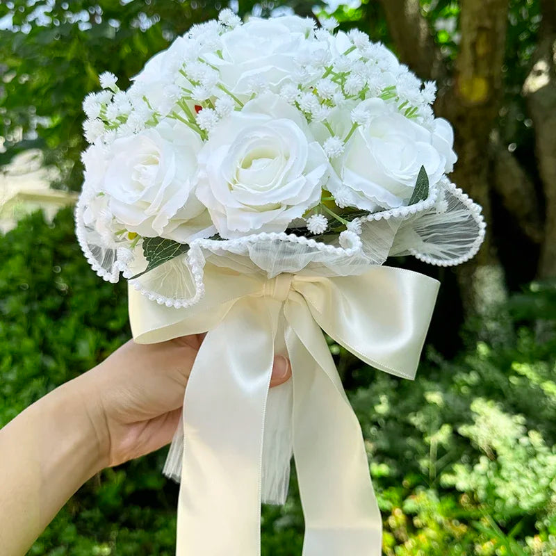 Buquê de Rosas com Estrelas - Acessório para Noiva e Casamento ao Ar Livre