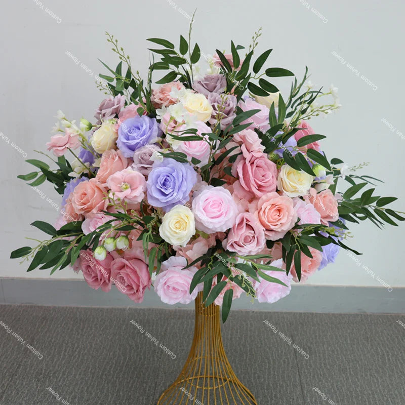 KIT FLORAL - 1 Arranjo Bola + 2 Macarrões Florais