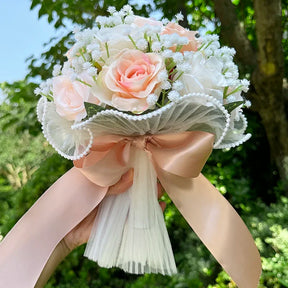 Buquê de Rosas com Estrelas - Acessório para Noiva e Casamento ao Ar Livre